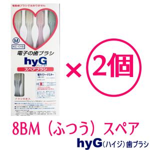 IONIC アイオニック　電子の歯ブラシ　ハイジ hyG　スペアブラシ　M（ふつう）２点セット　純正・ＤＸ型