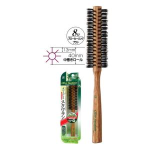 池本刷子工業　池本ブラシ　IKEMOTO　オリーブスクワラン含浸豚毛ロールブラシ M　OS-136