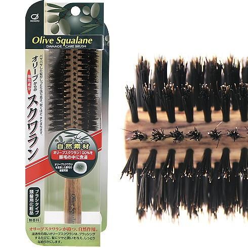 池本刷子工業　池本ブラシ　IKEMOTO　オリーブスクワラン含浸豚毛ロールブラシ(L)　OS-186