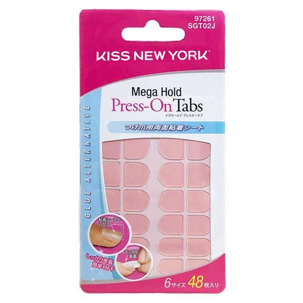 KISS NEW YORK キスニューヨーク　メガホールド プレスオンタブ　つけ爪用 両面粘着シート...