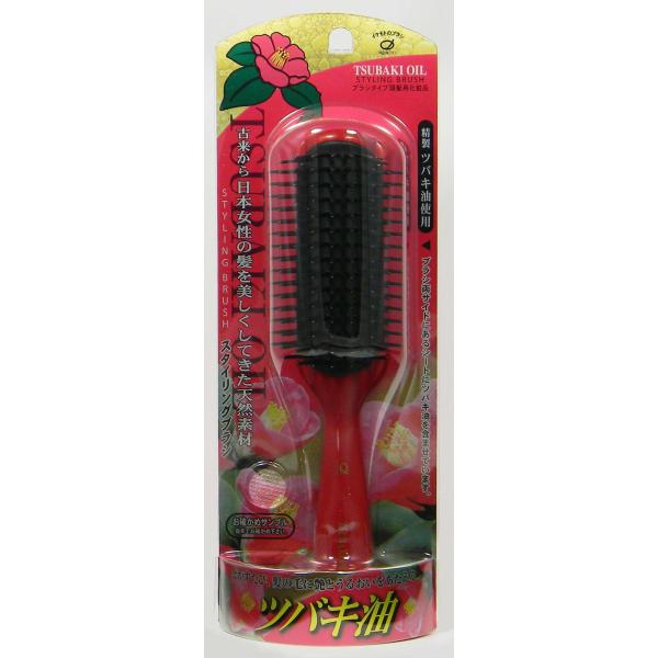 池本刷子工業　池本ブラシ　IKEMOTO ツバキ油含浸　スタイリングブラシS TSU-120