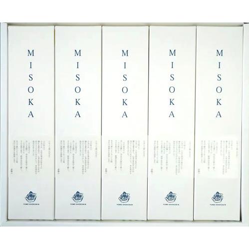 ギフト包装対応　夢職人　MISOKA ミソカ歯ブラシ　5本ギフトBOX　カラー：藍色、若草色、山吹色...