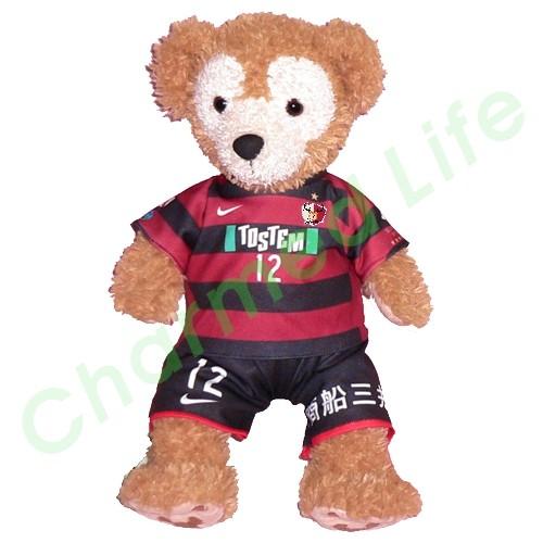 ぬいぐるみ ダッフィー 服 ユニフォーム 鹿島 2009風 衣装 サッカー Sサイズ S 43cm