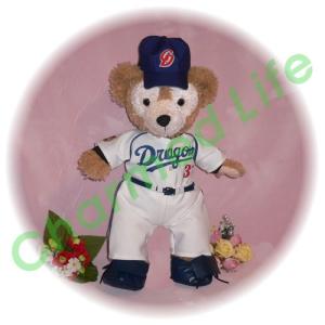 ぬいぐるみ ダッフィー 服 ユニフォーム ロサンゼルス 青色 ドジャース