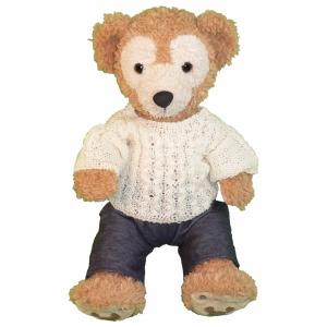 ぬいぐるみ服 上下セット オーバーオール 前あきシャツ 40cm