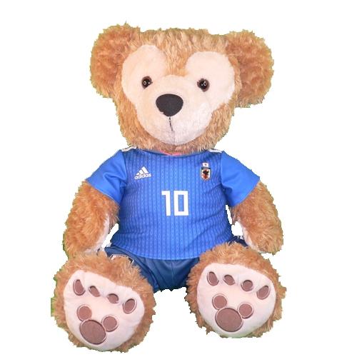 ぬいぐるみ ダッフィー 服 ユニフォーム 日本 2018風 衣装 サッカー M Mサイズ 70cm