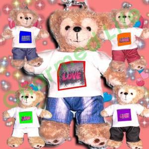 ぬいぐるみ服 デニムパンツ 長ズボン 紺 ダブルライン ボトムス