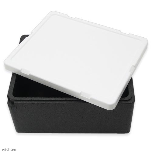 【チャーム】訳あり　発泡スチロール箱　本体（黒）とフタ（白）のセット　キズ、日焼け、擦れ、欠けあり（...
