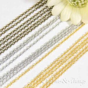 C&T 小豆チェーン幅約1.5ｍｍ顕著チェーン真鍮製アクセサリーチェーンハンドメイド材料アクセサリ部品あずきチェーン小判