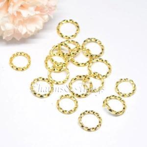 デザイン丸カン つなぎ ツイストカン ゴールド （38個入り）