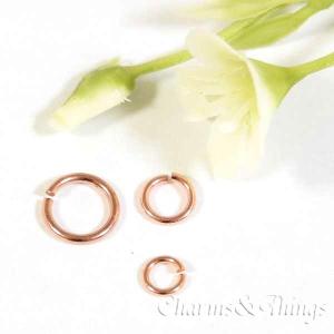 丸カン （30個）ローズゴールド アクセサリーパーツ