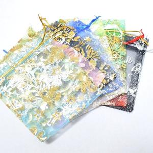 ギフトバッグ オーガンジー巾着(10枚)袋 ハンドメイド