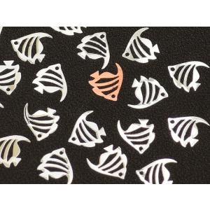 レジン封入 パーツ ソフトメタル N 熱帯魚 mini (30個入り) アクセサリーパーツ ハワイアン メタル シート 薄型 ネイルにも エンゼルフィッシュ