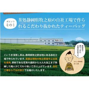 緑茶 茶葉 ティーパック お茶 水だし 静岡茶...の詳細画像4