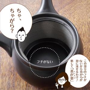 急須 常滑焼 送料無料 深蒸し茶急須 茶が楽 ...の詳細画像4