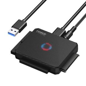 FIDECO SATA/IDE ハードディスク 変換アダプタ USB3.0 HDD/SSD対応 コンバータ 5Gbps高速伝送 最大16TB｜chatan