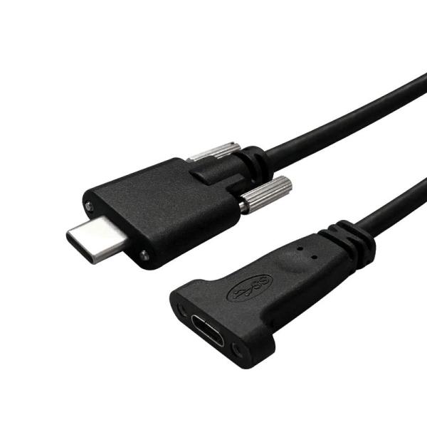 DSD TECH SH-C01B USB3.1 タイプC ケーブル 工業用グレード ファスナー付き ...