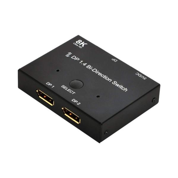 Xiwai DP DisplayPort 1.4 双方向スイッチ MST ハブ HDCP SST 拡...