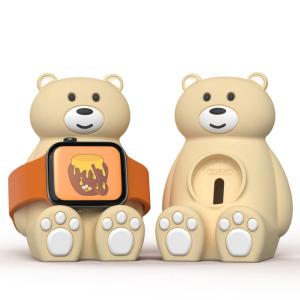 SIKAI CASE 充電スタンド for Apple Watch に専用 充電スタンド 1個 iwatch SE/1-8 可愛い熊 自社設｜chatan