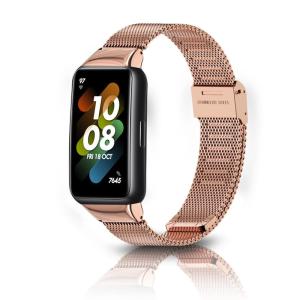 HeeNia Huawei Band 7 対応 バンド 金属ベルト ステンレス製 替えベルト 長さ調節可能 柔らしい 男女兼用 Huawei｜chatan