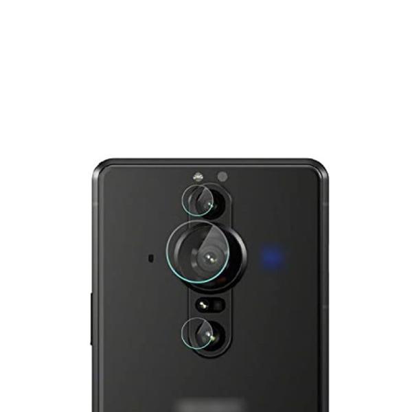 カメラレンズ保護フィルム・Sony Xperia PRO-I用 カメラレンズフレキシブルガラス 硬度...