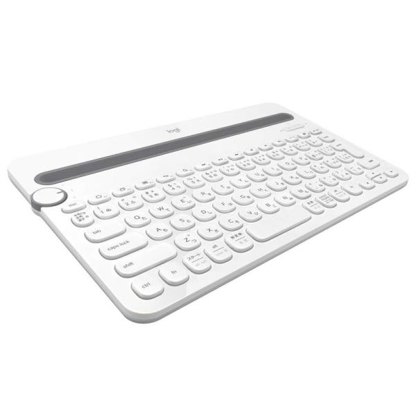 ロジクール ワイヤレスキーボード K480WH Bluetooth キーボード ワイヤレス 無線 W...