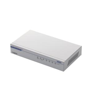 Logitec ギガビット スイッチングHUB 5ポート 電源内蔵 メタル 50℃対応 ホワイト LAN-GSW05P/HGW