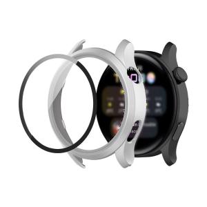 スマートウォッチ保護ケース・Huawei Watch 3用 ケース/カバー プラスチック ハードケース 強化ガラス 液晶保護 ファーウェイウ｜chatan
