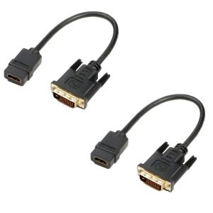 HDMI - DVI アダプター HDMI DVI 変換ケーブル 双方向伝送 DVI-D 24+1 1080P オス-メス 金メッキ HDM｜chatan