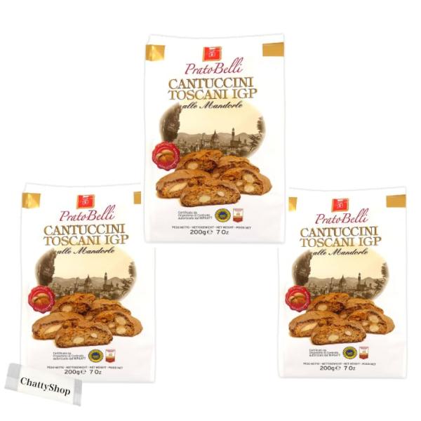 【3個セット】キタノ商事 ベリー カントチーニ アーモンド ビスケット 200g