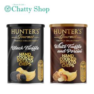 【2種セット】ハンターズ ポテトチップス 黒トリュフ&白トリュフ BIG150g HUNTER'S ビック缶