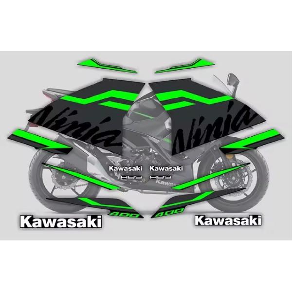 KAWASAKI Ninja250/400 デカール ステッカー ストライプ  全10色