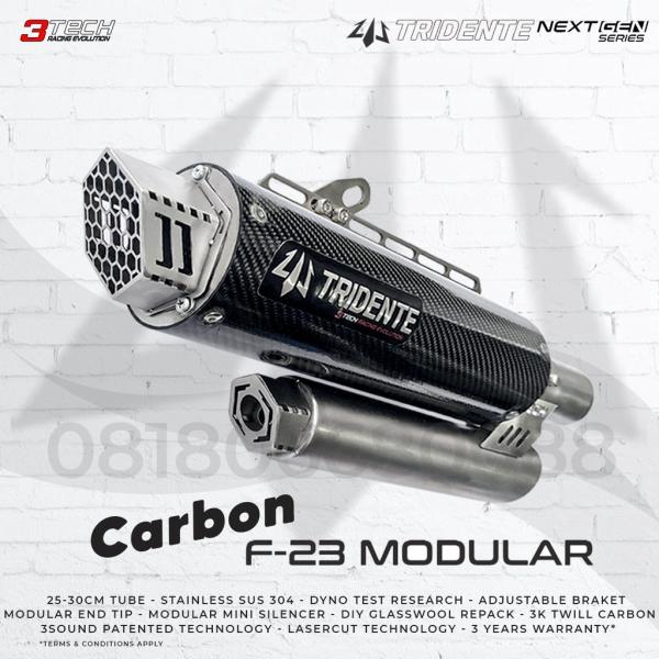 Tridente F23 YAMAHA NMAX125 155 フルエキゾーストマフラー カーボン調...
