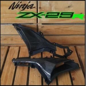 KAWASAKI ZX25R カスタム ウェットカーボン フロントサイドカバー エアダクト エアスク...