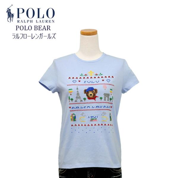 RALPH LAUREN ラルフローレンガールズ  POLO BEAR  ポロベアー クマ 半袖Tシ...