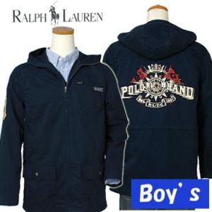【値下げしました】POLO Ralph Lauren Boy&apos;s デビッドフード付ジャケット ラルフ...