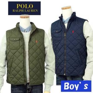 【値下げしました】POLO Ralph Lauren Boy&apos;s キルトベスト ラルフローレン ボー...