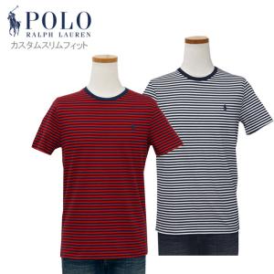 POLO Ralph Lauren ポロ ラルフローレンメンズ ボーダー Tシャツ 半袖 カスタムスリムフィット #710671463
