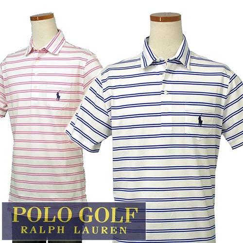 POLO Golf  Ralph Lauren　ミドルポニー ポケット付 半袖ボーダーポロシャツ [...