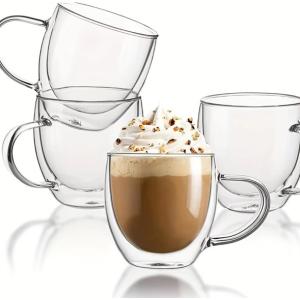 ダブルウォール グラス 取っ手 約320ml ...の詳細画像5