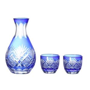 江戸切子 但野英芳 「清流」 ミニ ロックグラス 共箱付 y79-1452740k