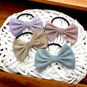 とげとげサテンフラワーのヘアゴム 3color h-469 : 手芸材料ヘアアクセ