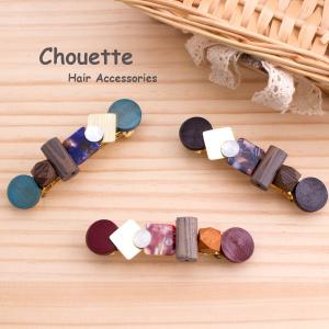 アセチ＆ウッドのコラボバレッタ 3color ヘアアクセサリー