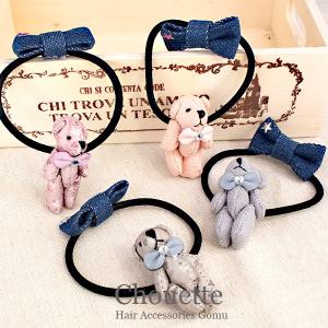 在庫処分特価 三日月のレジンヘアゴム 1個 ヘアアクセサリー 大人