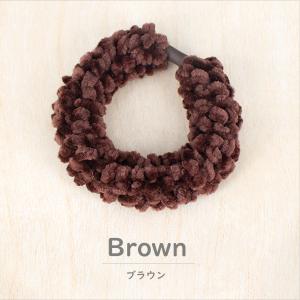 ヘアゴム ヘアアクセサリー もこもこ 秋冬 可...の詳細画像3