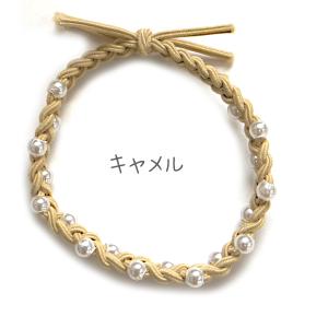 ヘアゴム リングゴム パール 全5色 おしゃれ...の詳細画像2