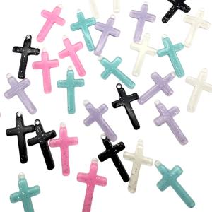 レザー風 タグ 革 ハート型 チャーム 2個 パーツ ハンドメイド 資材