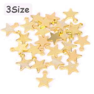 在庫処分　星チャーム(S/M/L) ハンドメイド 手芸材料 パーツ 素材 pt-409