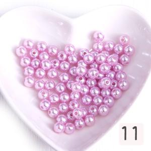 アクリルパール 6mm 穴あり 約100個 ハ...の詳細画像4