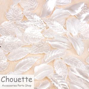 アクリルパール 葉っぱ 4アイテム ハンドメイド 手芸材料 パーツ ピアス ブレスレット pt-850b